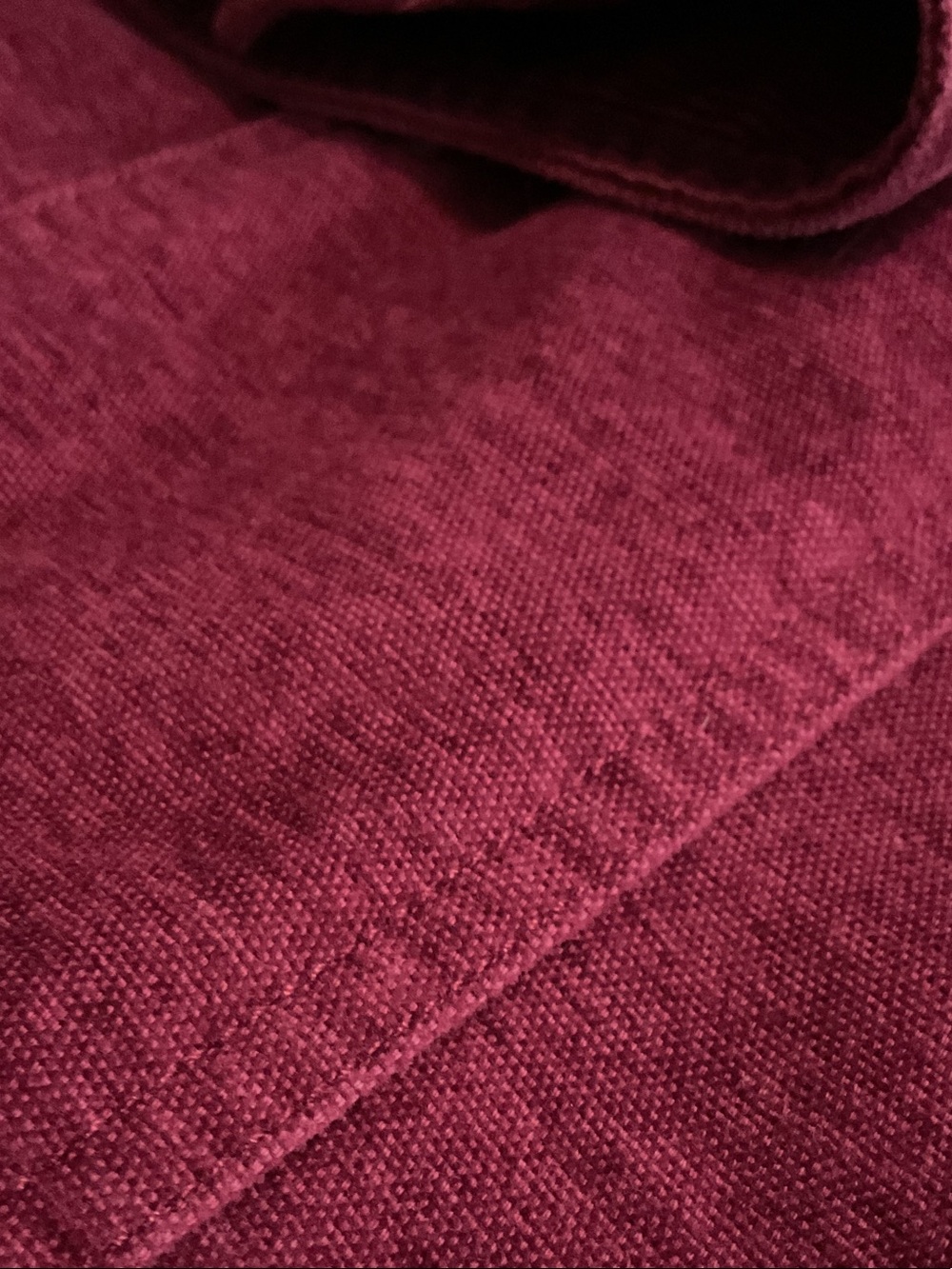 J. Jill Burgundy Corduroy Button-Front Jean Jacket. Deep cranberry color. - Picture 7 of 7